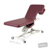 Image of LynX Cardiology Table - Backrest & Body Cutouts, All Electric in Austex Studio+ Ruby vinyl (AI colour preview)