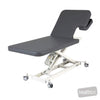 Image of LynX Cardiology Table (Backrest Section Cut-Out) - Electric Backrest in Austex Studio+ Charcoal vinyl (AI colour preview)