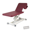 Image of LynX Cardiology Table (Backrest Section Cut-Out) - Electric Backrest in Austex Studio+ Ruby vinyl (AI colour preview)