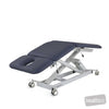 Image of LynX Electric Postural Drainage Treatment Table in Austex Studio+ Navy vinyl (AI colour preview)