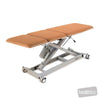 Image of LynX podiatry chair folded flat as treatment table