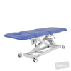 Image of LynX three section treatment table lowered flat on castors
