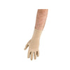 Image of Over-the-wrist compression glove for hand swelling back of hand view