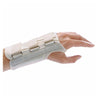 Image of Rolyan d-ring wrist brace beige regular length on a left wrist