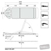 Image of sx art deluxe therapy table mid lift movement positions