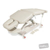 Image of SX ART Deluxe Therapy Table - Three Section, Mid-Lift, 80mm Foam w/Castors in Silex Ivory silicone (AI colour preview)