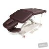 Image of SX ART Deluxe Therapy Table - Three Section, Mid-Lift, 80mm Foam w/Castors in Silex Raisin silicone (AI colour preview)