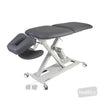 Image of SX Contour Manipulation Table - Two Section, PAR Headpiece & Lift-Up Backrest in Austex Studio+ Charcoal vinyl (AI colour preview)