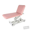 Image of SX GP Examination Table with Electric Backrest & Electric Locking Castors in Austex Studio+ Mink vinyl (AI colour preview)