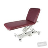 Image of SX GP Examination Table with Electric Backrest & Electric Locking Castors in Austex Studio+ Ruby vinyl (AI colour preview)