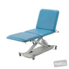 Image of SX GP Universal Examination Table - Three Section, Electric Locking Castors, All Electric in Austex Studio+ Lagoon vinyl (AI colour preview)