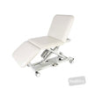 Image of SX GP3 Examination Table - Three Section, Electric Locking Castors in Austex Studio+ Snow vinyl (AI colour preview)