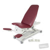 Image of SX Gynae Chair - Electric Backrest in Austex Studio+ Ruby vinyl (AI colour preview)