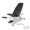 Image of SX Gynae Chair - Manual Backrest in Austex Studio+ Black vinyl (AI colour preview)