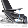 Image of SX phlebotomy chair arm rest movement range detail