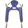 Image of Toileting sling with head support and clips, outside view