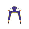 Image of Toileting sling with head support and keyhole clips, laid flat