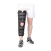 Image of tri-panel knee immobiliser brace front view worn standing