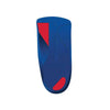 Image of Underside of talarmade trio 3/4 length orthotic insole with heel post