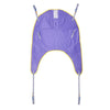 Image of Universal hoist sling in polyester with head support and loop attachments, laid flat