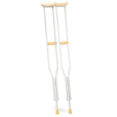 CAREQUIP Lightweight & Adjustable Underarm Crutches