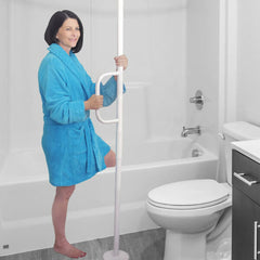Ceiling to Floor Grab Bar with Handle Sample Usage