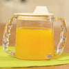 Image of Mug with Two Contoured Handles Orange Juice