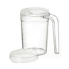 Image of HOMECRAFT Shatterproof Mug with Sprout and Recessed Lids 400ml Clear