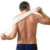 Image of Double Sided Flannel Strap with Free Wash Mit In Use by Man