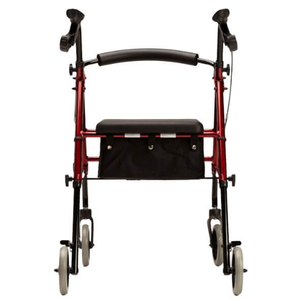 Outdoor Walker Height Adjustable Seat Red