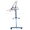 Image of Over Arm Chair Table Tilting Table Fully Tilted Side View