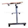 Image of Over Arm Chair Table Tilting Table Side View Collapsed