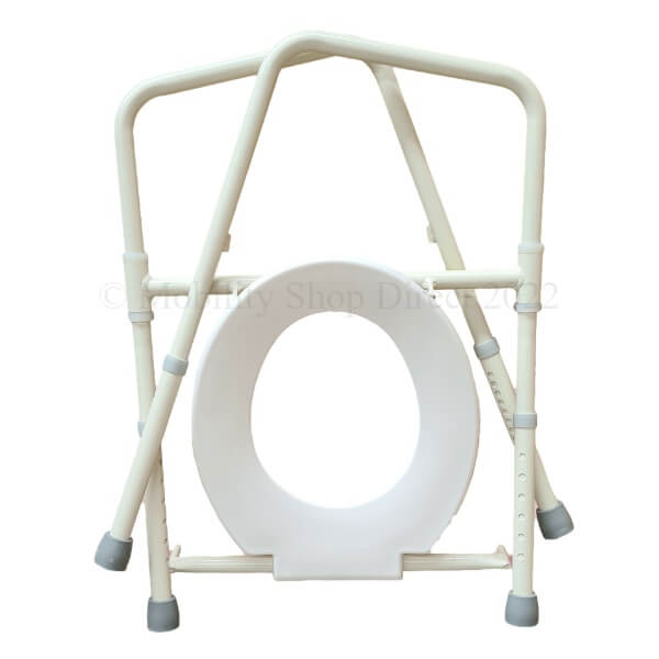 Folding Over Toilet Aid 136kg  Folded Up