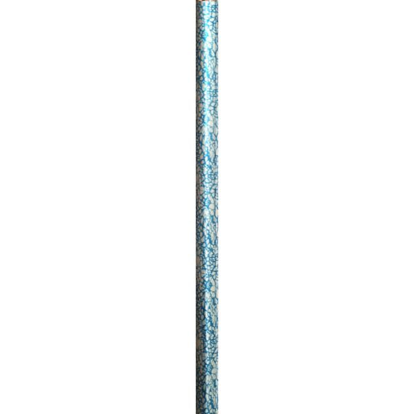 PQUIP T Shape Soft Grip Handle Cane Pattern Blue