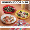 Image of Round Scoop Dishs with Food