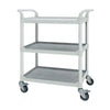 Image of Service Cart for Nursing Homes 3 Shelves No Panel