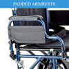 Image of Shopper 12 Attendant Propelled Wheelchair 22 Inch Padded Armrests