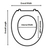 Image of Small Toilet Seat With Lid Measurement
