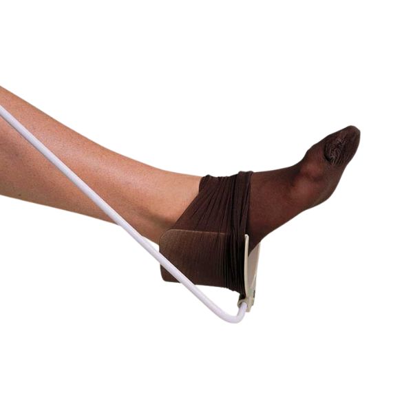 Sock Aid with Steel Tube and Plastic Collar