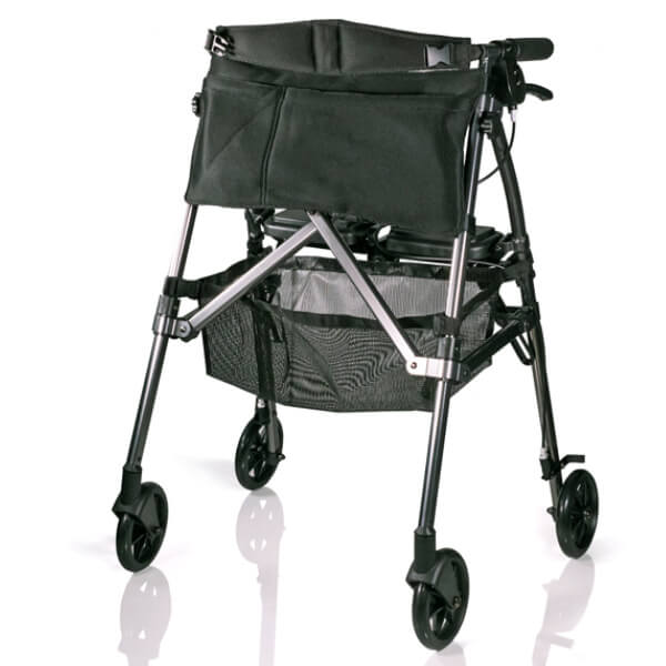 Stander EZ Fold-N-Go Rollator White Background
