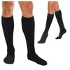 Image of Therafirm Core-Spun 15-20mmHg Mild Support Socks Black