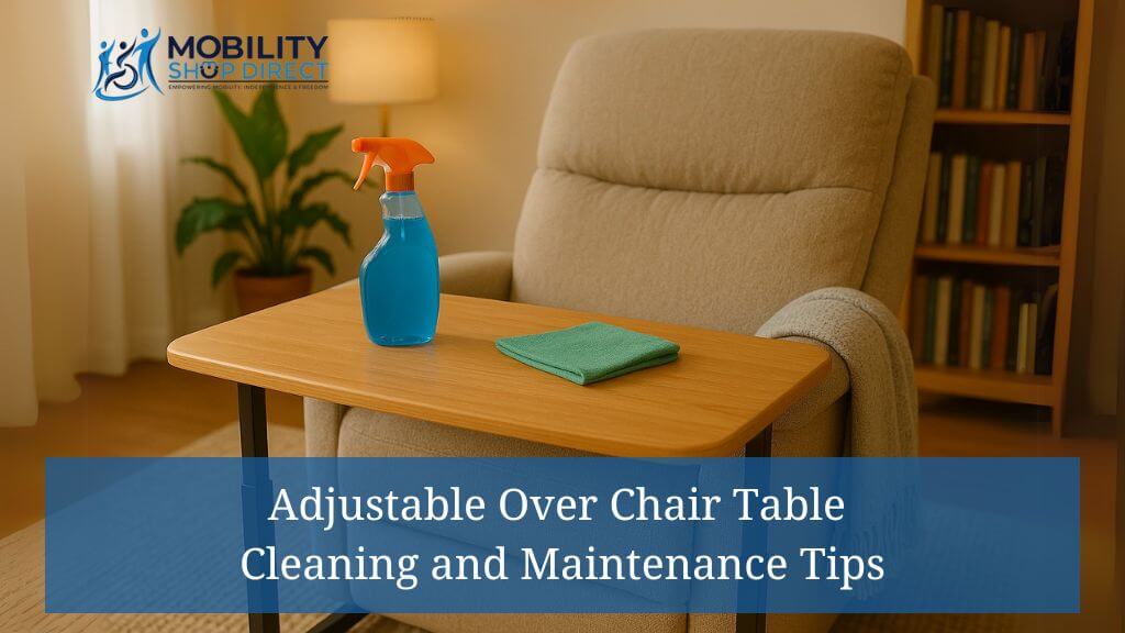Adjustable Over Chair Table Cleaning and Maintenance Tips