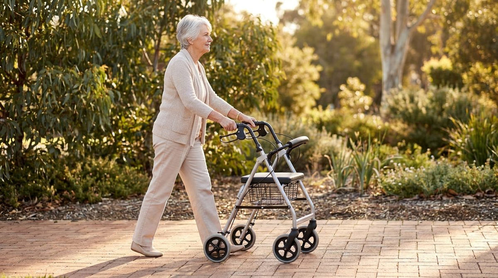 How to Use a Rollator Walker: A Beginner's Guide