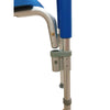 Image of 3-in-1 Width Adjustable Bariatric Commode Shower Chair adjustable leg section with locking pin mechanism