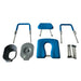 3-in-1 Width Adjustable Bariatric Commode Shower Chair included accessories with bucket, lid, and splash guard