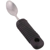 Image of Adaptive Cutlery with Built Up Non Slip Grip Handles tablespoon with wide ribbed black handle