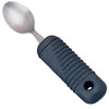 Image of Adaptive Cutlery with Built Up Non Slip Grip Handles teaspoon with wide ribbed black handle