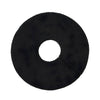 Image of Adaptive Gym Grip Aid Kit for Weightlifting and Exercise black foam circular grip pad with center hole and slit