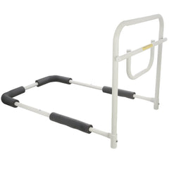 Adjustable Bed Safety Rail with Support Bar