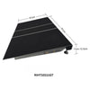 Image of Adjustable Threshold Ramp for Doorways RIHT10111GT black wheelchair access ramp with anti-slip strips and adjustable legs